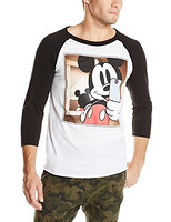 Disney 迪士尼  Mickey Mouse Selfie 3/4 Sleeve Raglan米老鼠男款T恤