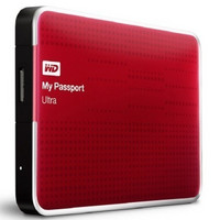 WD 西部数据 My Passport  Ultra USB3.0 1TB 超便携移动硬盘 （红色）WDBZFP0010BRD-PESN