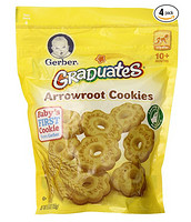 Gerber 嘉宝 婴儿Arrowroot Cookies 曲奇饼干155g*4袋