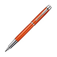 PARKER 派克 IM 阳光橙白夹钢笔/墨水笔 赠定制精美皮质笔套礼盒套装