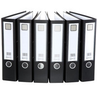 Comix 齐心 A7076 加厚型 欧式文件夹A4 3寸 黑色 6个装