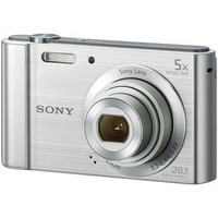 SONY 索尼 DSC-W800 数码相机 银色（2010万像素 5倍光学变焦 2.7英寸屏 26mm广角）