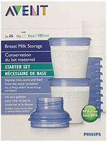PHILIPS 飞利浦  Avent BPA Free Breast Milk Storage Starter Set 储奶杯 10个套装