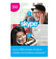 Skype 预付费卡 $50 