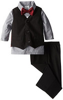 Perry Ellis Baby-Boys Infant Poplin Vest Set 童装四件套