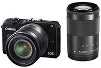 Canon 佳能 EOS-M2 EF-M18-55mm+EF-M55-200mm 双镜头套机 送转接环