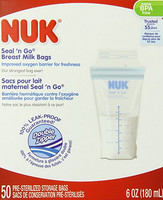 凑单品：NUK Seal N Go 无菌隔氧母乳储存袋 180ml*50个装