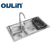 OULIN 欧琳LHS5208水槽+805龙头水槽套餐
