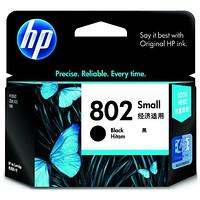 HP 惠普 CH561ZZ 802s 黑色墨盒（适用于HP Deskjet 1050、2050、1000、2000）