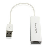 PowerSync 包尔星克 USB2-A100ENET09  USB2.0网卡百兆有线网卡外置网卡USB转RJ45网络接口
