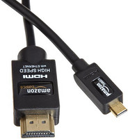 AmazonBasics 亚马逊倍思 高速 HDMI 转 Micro HDMI 连接线(5.9 英尺/1.8 米)