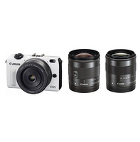 Canon 佳能 EOS M2 微单相机 EF-M 18-55mm F/3.5-5.6 /EF-M 22mm F/2 /EF-M 11-22mm F4-5.6 三镜头套装