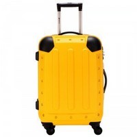 BINHAO 宾豪 箱包 金刚系列100%PC拉杆旅行箱997272HA新黄色21寸