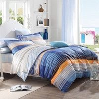 博洋（BEYOND）床品家纺 高支全棉印花床单四件套-虹 双人套件 1.8米床