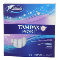 凑单品：TAMPAX 丹碧丝 Pearl Plastic 珍珠塑管 卫生棉条（小吸收量，36支*2盒）