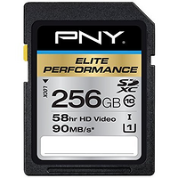 PNY 必恩威 Elite Performance 256GB SD存储卡（读95M/s、写65M/s）