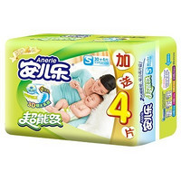 Anerle  安儿乐 超能吸（棉柔干爽）婴儿纸尿裤小号S30+4片