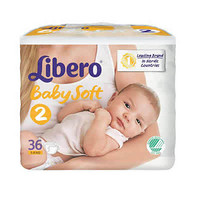 Libero 丽贝乐 婴儿纸尿裤2号(NB+) 36片 3-6KG