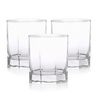 Luminarc 乐美雅 G5613/八角直身杯20cl三件套 水杯玻璃杯果汁杯茶杯