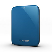 TOSHIBA 东芝 V7 Canvio 2.5寸 2TB USB3.0 蓝色 移动硬盘(防震防撞免费云存储及影音软件体验)