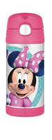 新补货：Disney 迪士尼 THERMOS FUNtainer 米妮 儿童吸管杯 350ml