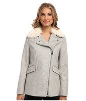 Calvin Klein Asymmetrical Furry Melton Coat CW385215 女款外套