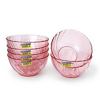 DURALEX 多莱斯 500220M 6只装家庭餐具粉红色碗 18cm