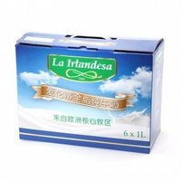 限华南：La Irlandesa 爱伦蒂 全脂纯牛奶礼盒装 1L*6