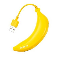 ECOLA 宜客莱 USB-HUB10 香蕉USB2.0 4口HUB集线器