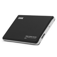 SSK 飚王 HE-V300 2.5英寸 USB3.0移动硬盘盒 sata接口 支持SSD 支持笔记本硬盘 黑色
