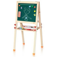 deli 得力 33055 可升降双面磁性多功能木制儿童画板