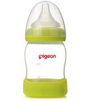 Pigeon 贝亲  AA80 宽口径PP奶瓶 160ml 绿色