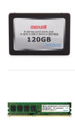 Maxell 麦克赛尔 N5000系列 120G 固态硬盘+宇瞻 DDR3 1600 4G 台式机内存
