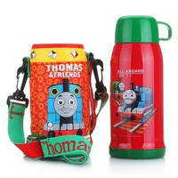 Thomas & Friends 托马斯&朋友 4278TM 儿童高真空不锈钢保温杯 配提袋 480ml（红绿）