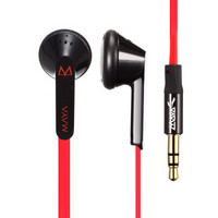 MAYA 玛雅 M16 面条音乐耳机 全兼容重低音耳机 耳塞式 红色