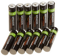 AmazonBasics 亚马逊倍思 AAA型(7号)镍氢预充电可充电电池(12 节,800mAh)
