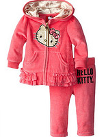 Hello Kitty 凯蒂猫 女婴 Velour Active Set 抓绒套装