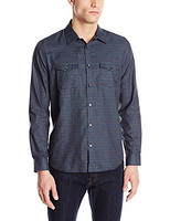 Calvin Klein Gingham Long-Sleeve Button-Front Shirt 男士修身衬衫