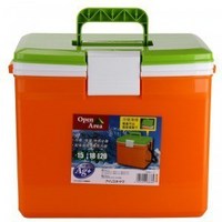IRIS 爱丽思 15升 移动保温冰箱 橙/绿色