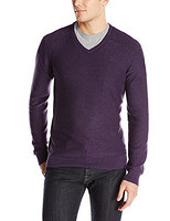 Calvin Klein Jeans男式V领毛衣 Purple色