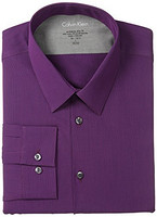 大码福利：Calvin Klein 男士 Slim-Fit Textured Button-Front 衬衫