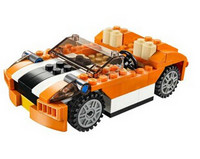 限地区：LEGO 乐高 橙色跑车31017 早教 积木 玩具