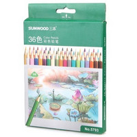SUNWOOD 三木 5793 36色 彩色铅笔 36支/盒＊3盒