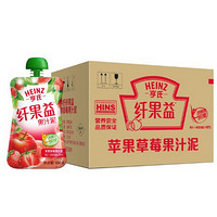 Heinz 亨氏 纤果益苹果草莓果汁泥 130g*24袋