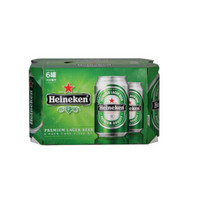 Heineken 喜力 啤酒 330ml罐*6 促销六罐装