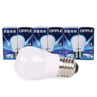 OPPLE 欧普 LED球泡4.5W-E27 日光(白光) 6只装