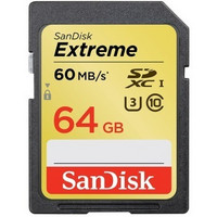 SanDisk 闪迪 至尊极速SDXC存储卡 64G-Class10-60MB/S