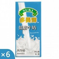 SUKI 多美鲜 低脂牛奶 1L*6盒