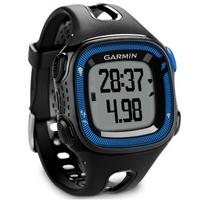 GARMIN 佳明 Forerunner 15 GPS户外运动手表跑步腕表 心率防水计步 黑蓝L号