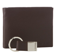 Calvin Klein Leather Bookfold 男士真皮钱包+钥匙环